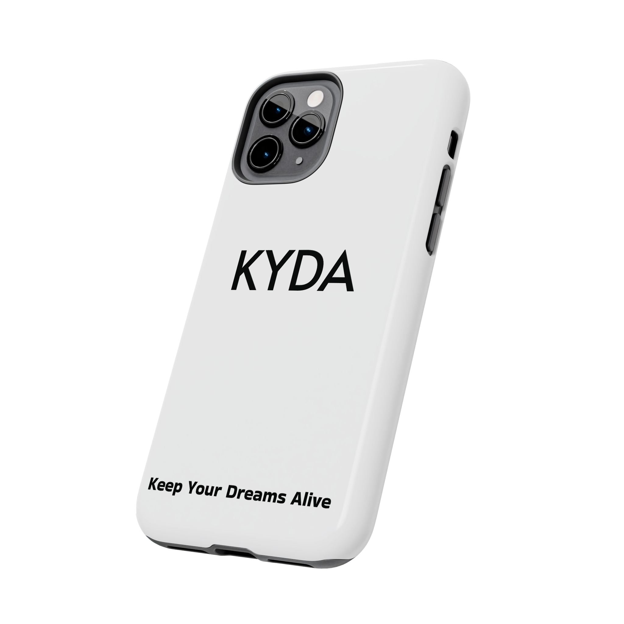 Copy of Copy of KYDA minimalist name phone case | Tough Phone Case, black typographic design