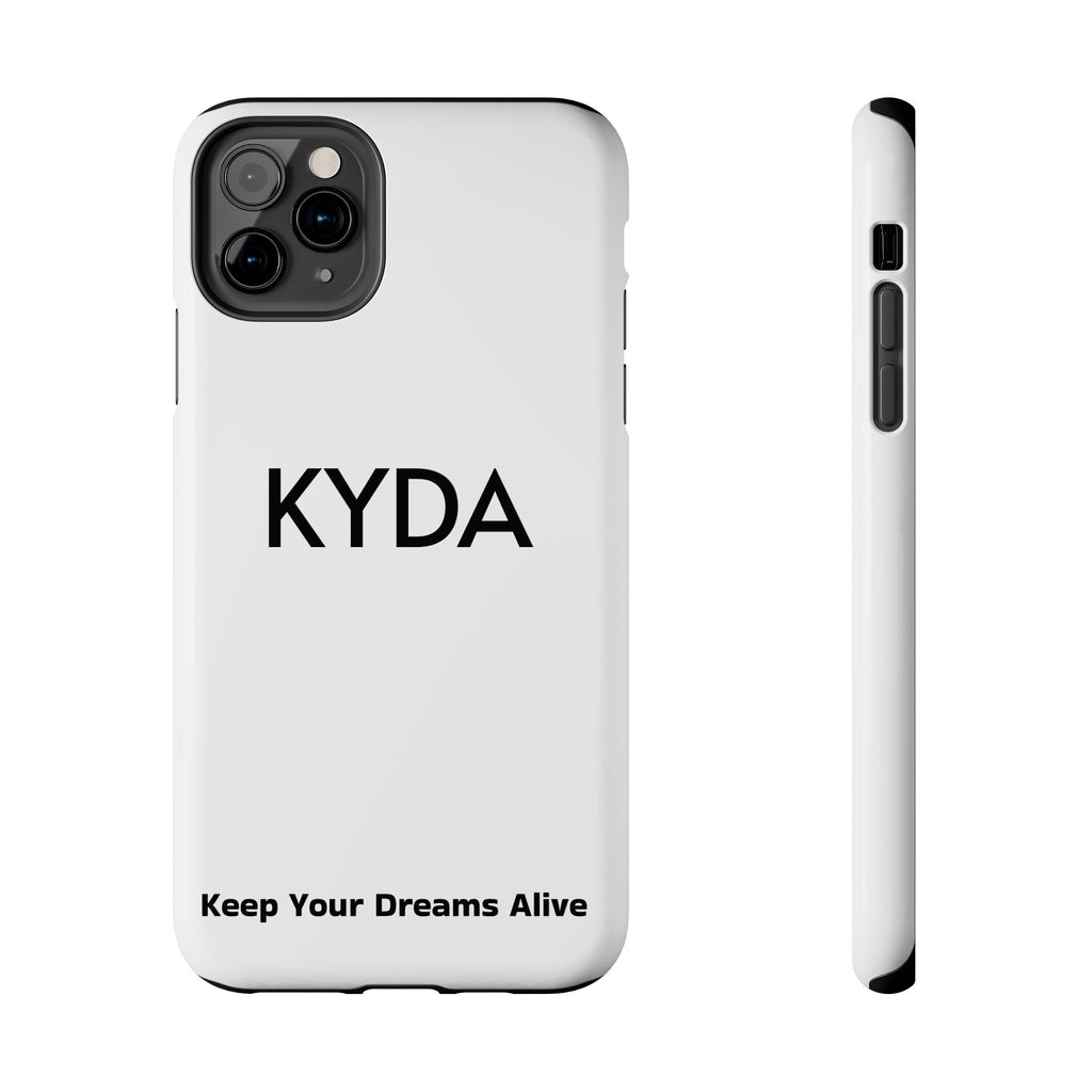 Copy of Copy of KYDA minimalist name phone case | Tough Phone Case, black typographic design