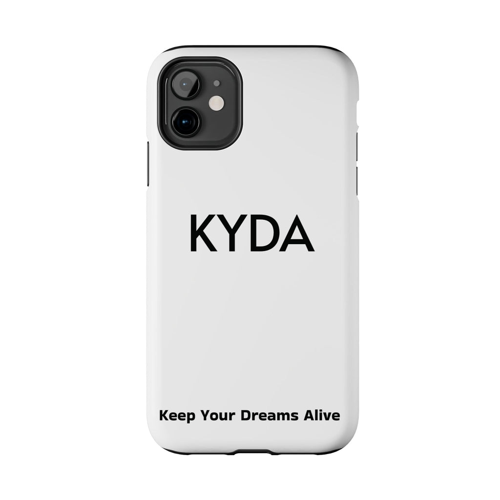 Copy of Copy of KYDA minimalist name phone case | Tough Phone Case, black typographic design