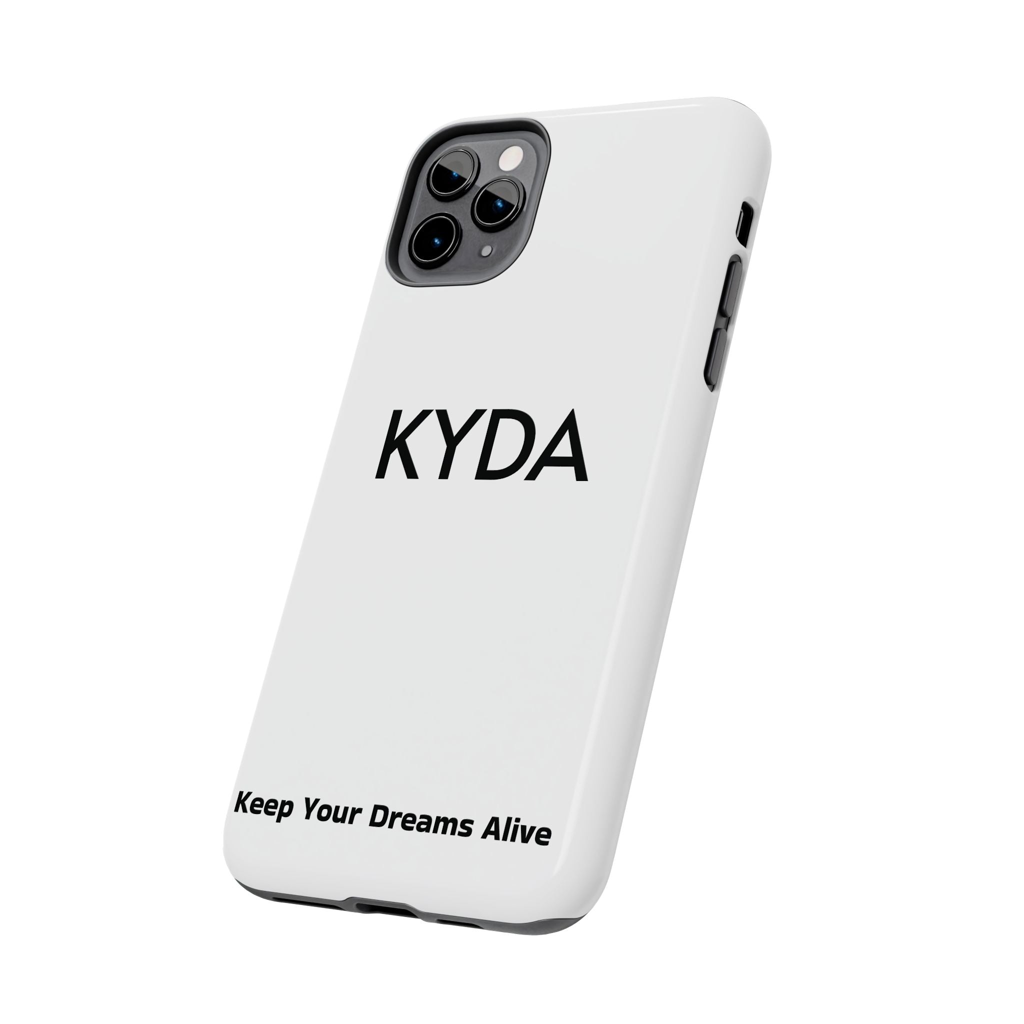 Copy of Copy of KYDA minimalist name phone case | Tough Phone Case, black typographic design