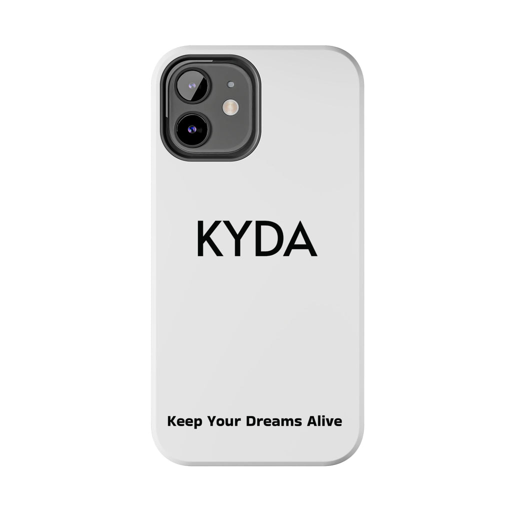 Copy of Copy of KYDA minimalist name phone case | Tough Phone Case, black typographic design