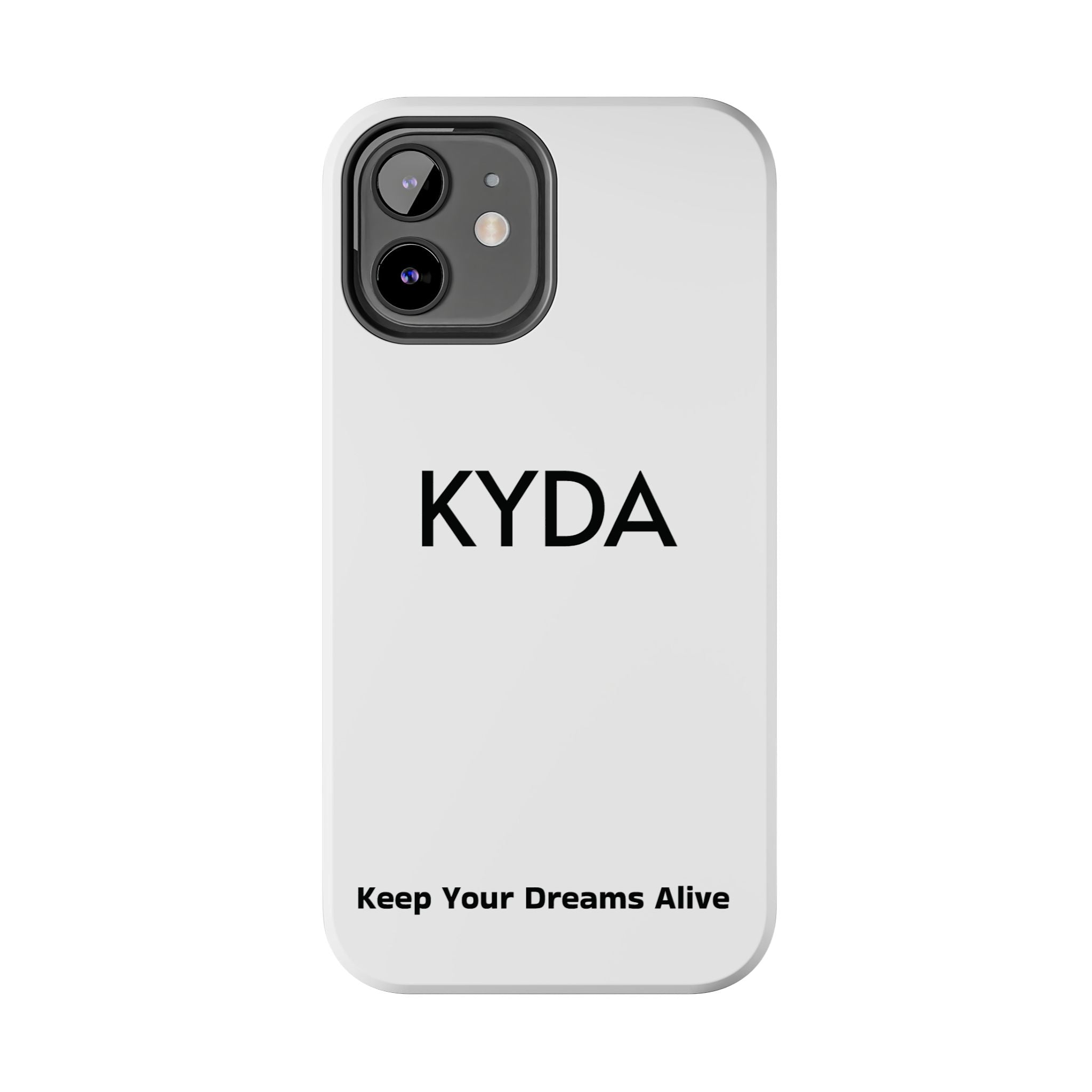 Copy of Copy of KYDA minimalist name phone case | Tough Phone Case, black typographic design