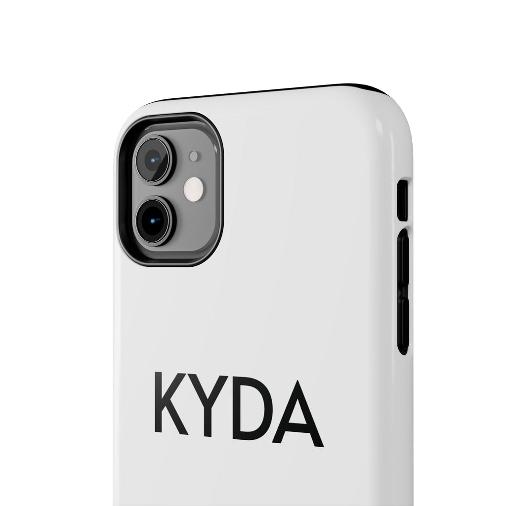 Copy of Copy of KYDA minimalist name phone case | Tough Phone Case, black typographic design