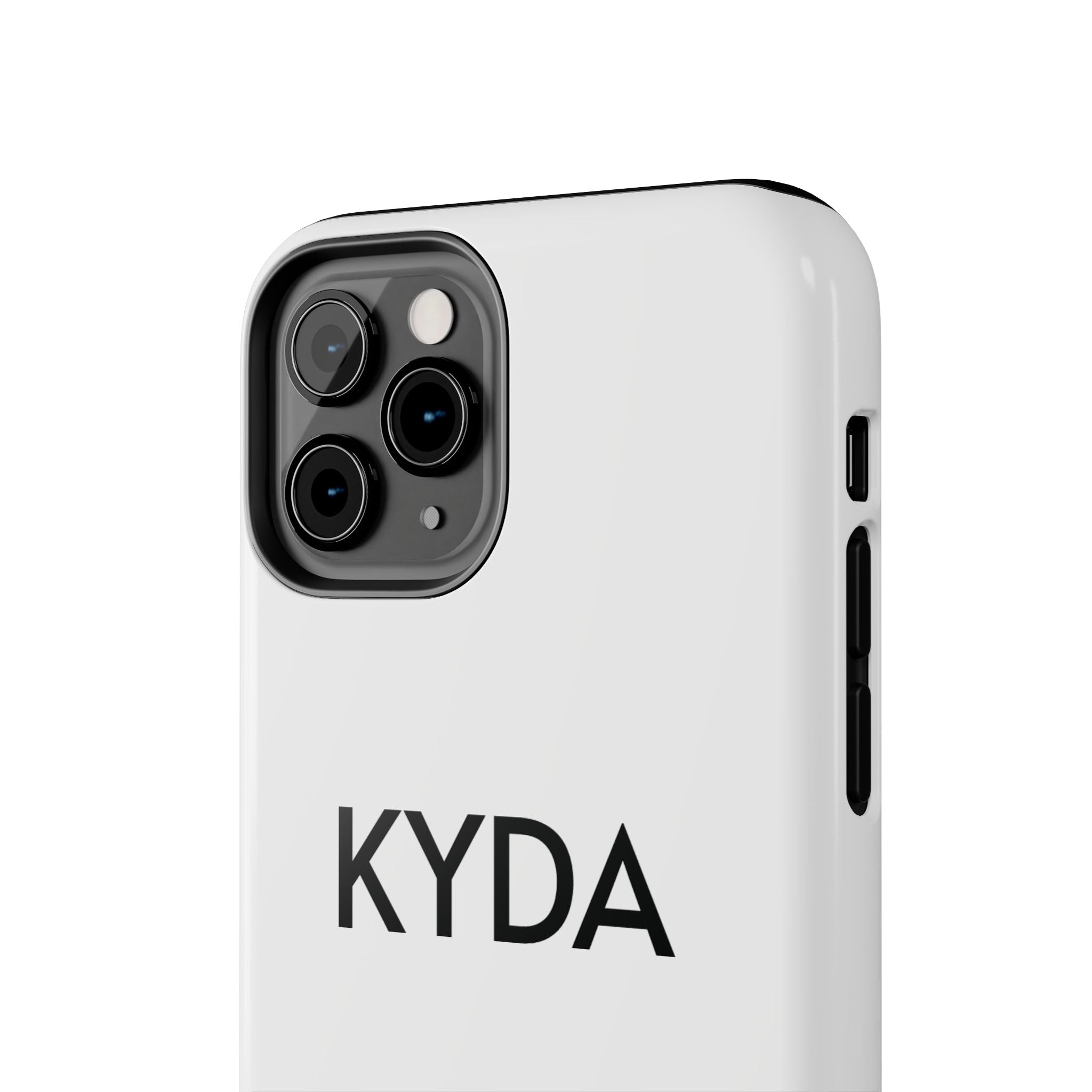 Copy of Copy of KYDA minimalist name phone case | Tough Phone Case, black typographic design