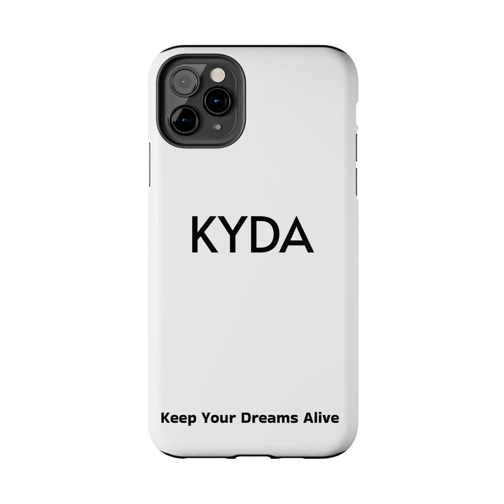 Copy of Copy of KYDA minimalist name phone case | Tough Phone Case, black typographic design