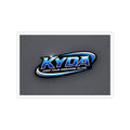 KYDA Script Sticker — Black Cursive Kiss-Cut Laptop Decal