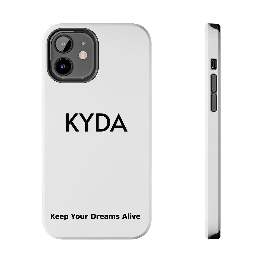 Copy of Copy of KYDA minimalist name phone case | Tough Phone Case, black typographic design