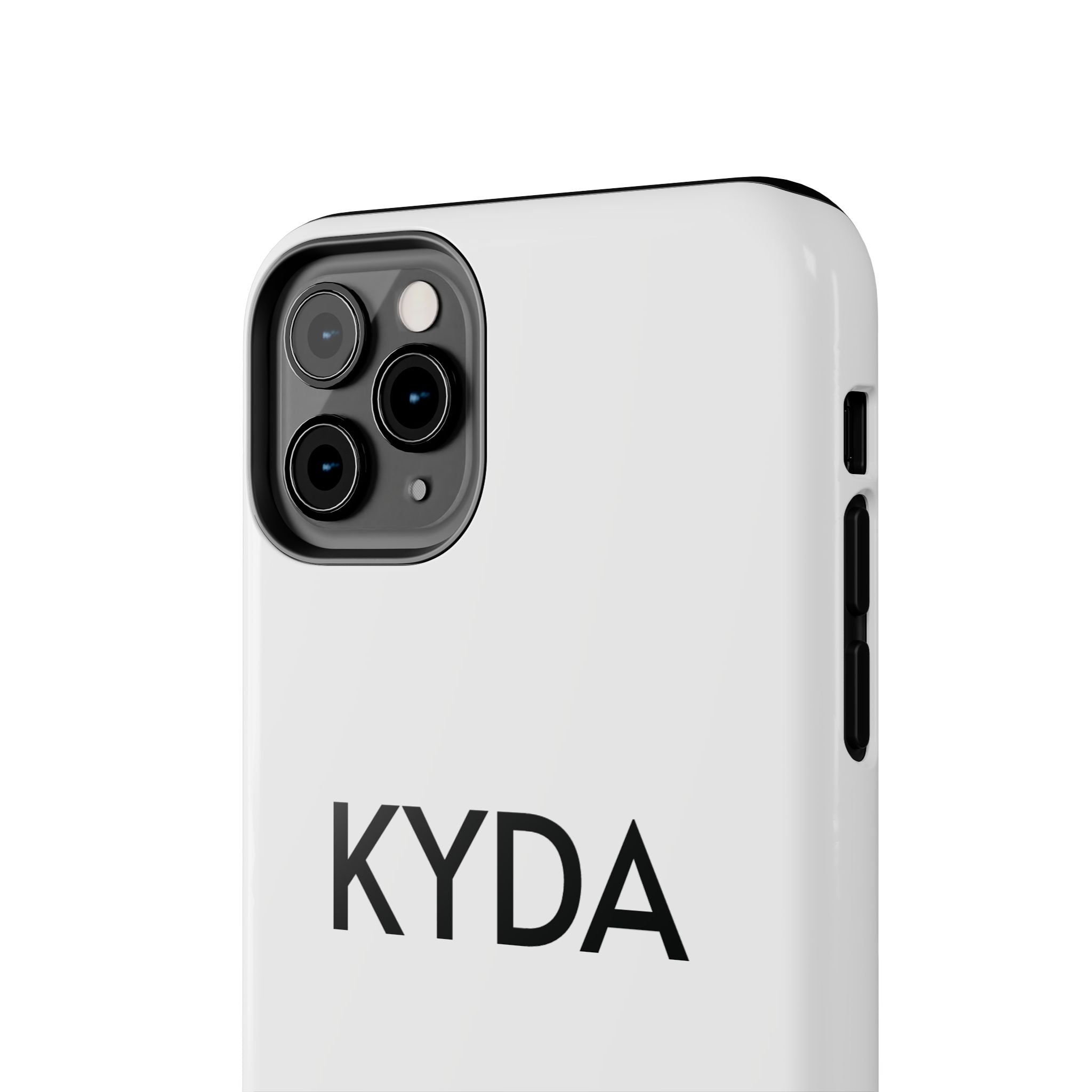 Copy of Copy of KYDA minimalist name phone case | Tough Phone Case, black typographic design