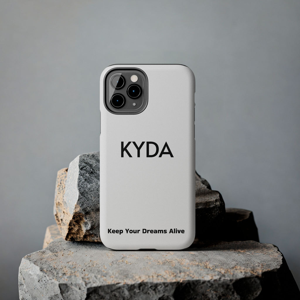 Copy of Copy of KYDA minimalist name phone case | Tough Phone Case, black typographic design