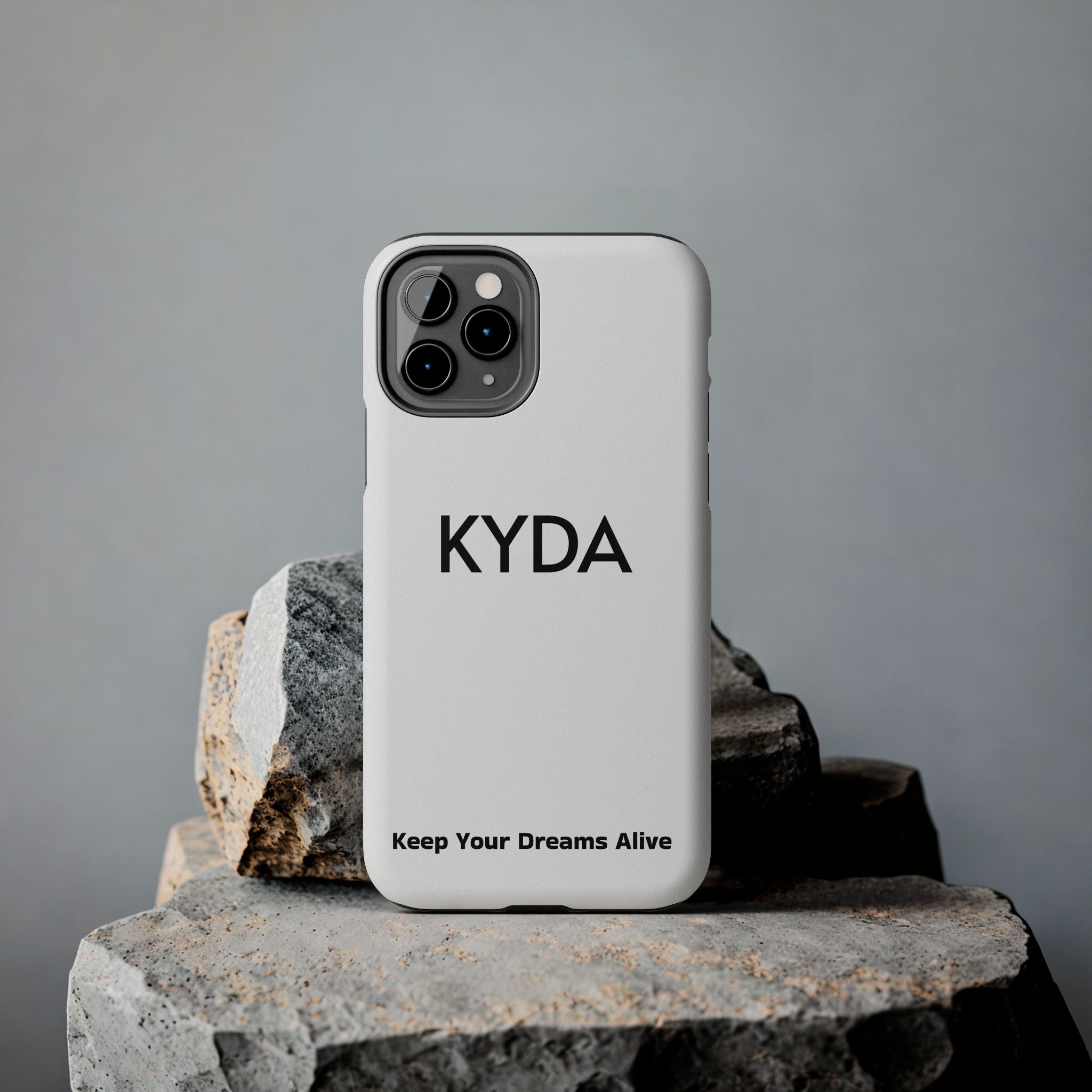 Copy of Copy of KYDA minimalist name phone case | Tough Phone Case, black typographic design